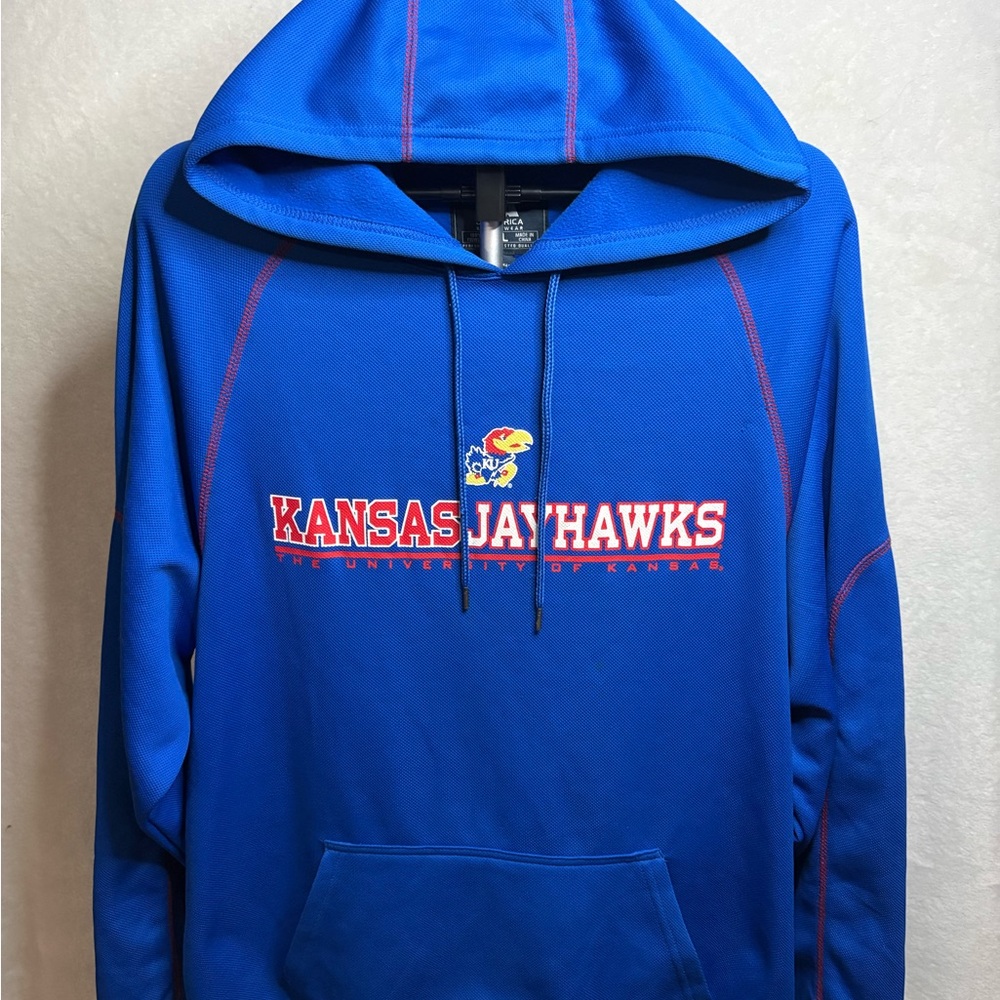 J. America Kansas Jayhawks Royal Blue Hoodie